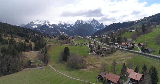Hauts de Gstaad, Saanen, Part1 - Aerial 4K