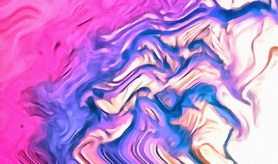 Abstract fluid painting watercolor texture background. Pretty spring colors. Wavy design. Marble effect. Liquid artistic pattern.