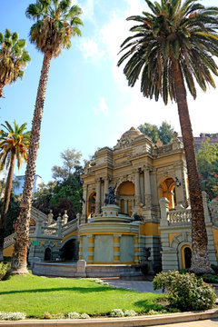 Cerro Santa Lucia, the Historic Public Park in Downtown Santiago, Chile