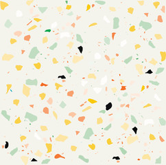 Terrazzo seamless patterns marble rock floor stone texture. 