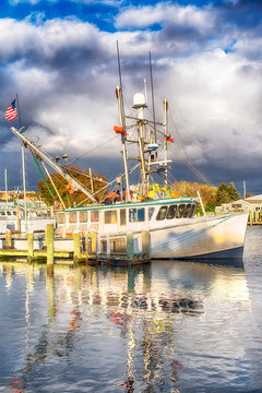 Inner Harbor On Lewis Bay In Hyannis Massachusetts