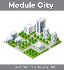 Isometric module area downtown