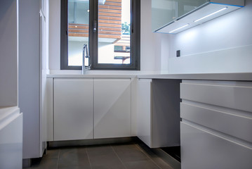 Istanbul, Turkey, 19 March 2015: Interior of the modern kitchen