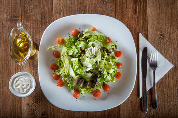 salad with vegetables