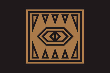 Fototapeta premium Sacred Symbols Design - Abstract Geometric Illustration. New World Order. Eye of Providence. 