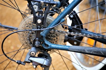 Fototapeta na wymiar wheel of a bicycle