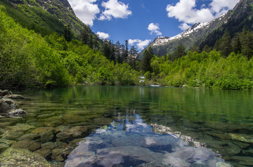 lake in the mountains