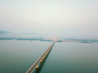 Fototapeta na wymiar Thi Nai Bridge in Quy Nhon, Vietnam