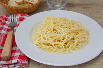 assiette de spaghetti 