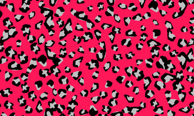 Leopard print design. Animal skin pattern.