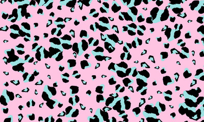 Leopard print design. Animal skin pattern.