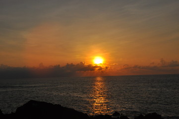 Naklejka premium Sunset