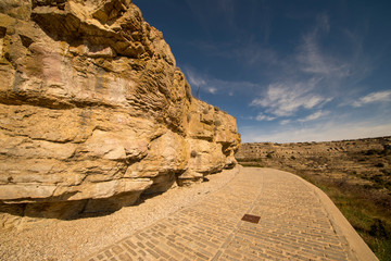 Beautiful landscape next to the village of Ares del maestre