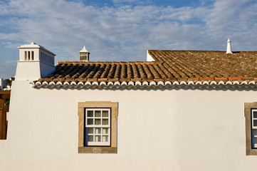 Houses In The Old Town Of Tavira, Algarve Portugal