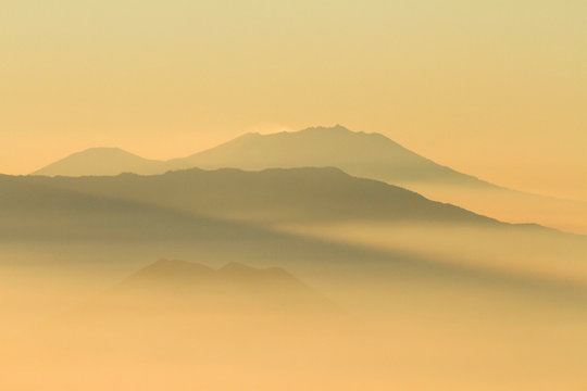 Volcano Sunrise Java Indonesia