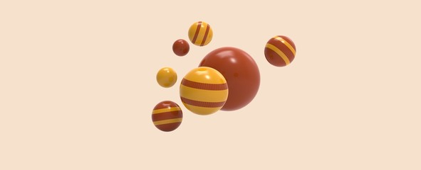 Render de esferas de colores