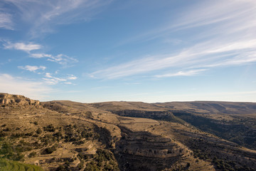 Beautiful landscape next to the village of Ares del maestre