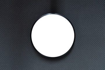 Signboard shop Mock up Circle shape