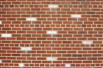 Old red brick wall background texture