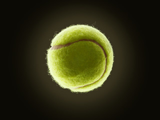 single tennis ball with eclipse like effect