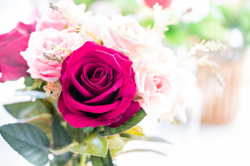 Close up of roses bouquet