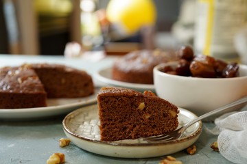 Homemade Date Walnut bread / Ramadan dessert