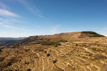 Beautiful landscape next to the village of Ares del maestre