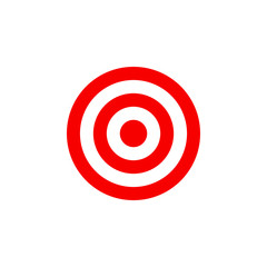 Target Icon Logo Design Template for marketing technology business health company with modern high end look