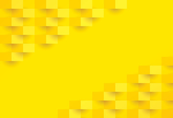 Yellow abstract background vector with blank space for text.