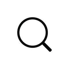 Magnifying Glass vector border icon. This icon use for admin panels, website, interfaces, mobile apps