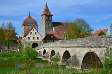 Brücke über die  Altmühl in .Ornau, Mittelfranken