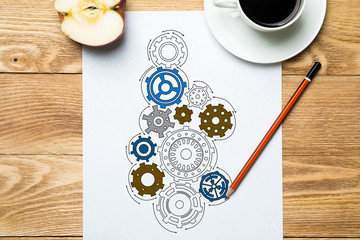 Coffee cup as refreshment