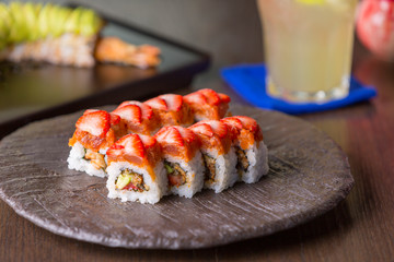 sushi with salmon 