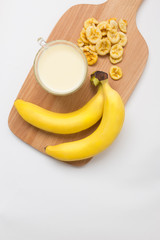 banana and milk
