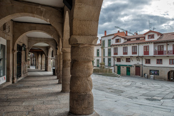 View of the arcades of Ourense