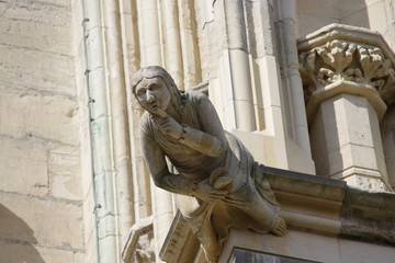 Obraz premium Gargoyle sculpture on a historic building in York England