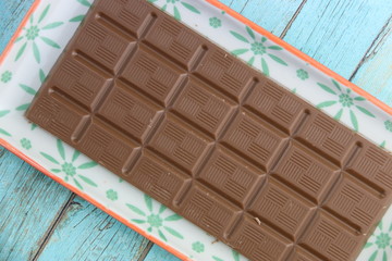Tablette de chocolat au lait