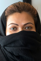 Naklejka premium Beautiful Eyes and Healthy hair