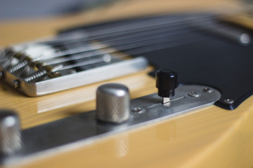 Electric guitar, close up