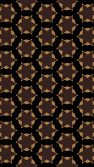 Ornate geometric pattern and abstract multicolored background