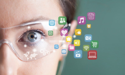 Futuristic smart glasses