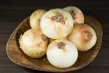 Fresh white onion