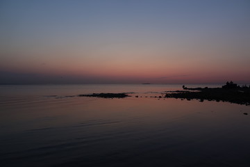 sunset, sea, sky, beach