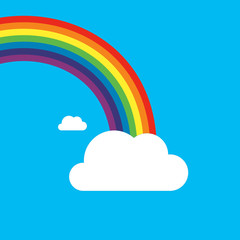 RAINBOW AND CLOUDS