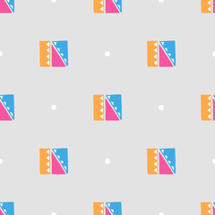 Colored vector Abstract Ethnic seamless patterns on gray background