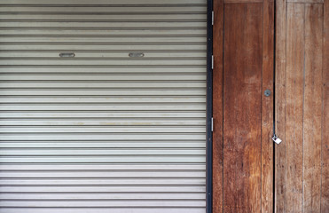 Corrugated metal sheet,Slide door ,Roller shutter texture