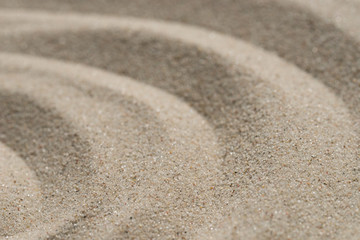 concentric circles pattern on natural sand texture background