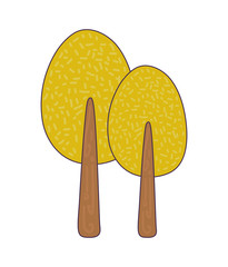 trees plant isolated icon