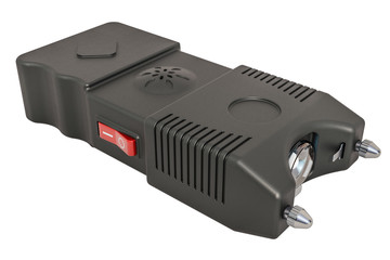 Stun Gun, electroshock weapon. 3D rendering
