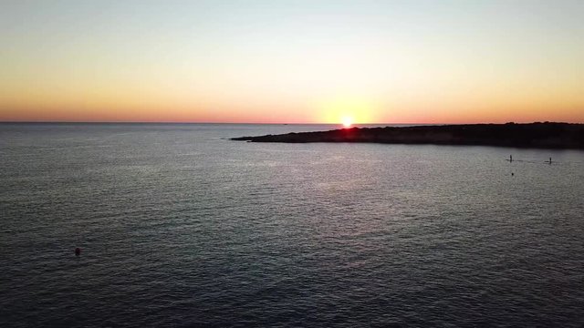 Beautiful evening sunset. Cyprus. Pathos